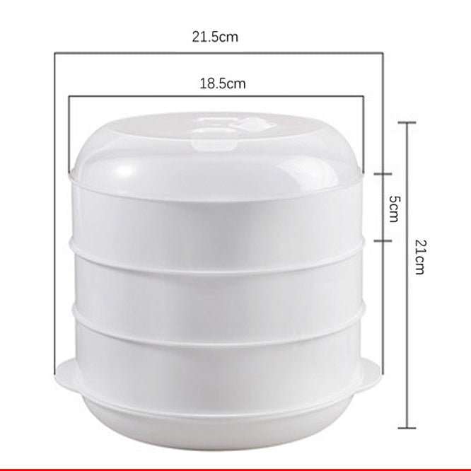 Microwave Rice Steamer Container with Multi-Layer Design